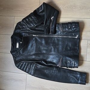 NWOT DANIER Genuine Leather Moto Jacket size XS